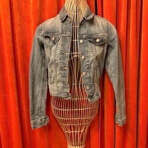 Signature Levi’s Blue Women's Cropped Jean Jacket